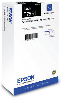 Epson Tintenpatrone T7551, Schwarz