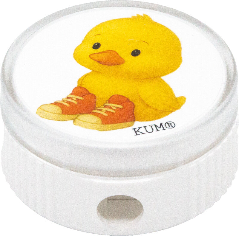 Kum Spitzer – manuell, 1-Loch, mit Behälter, für 8 mm Blei- & Buntstifte, Kunststoff, Tiermotive, assortiert