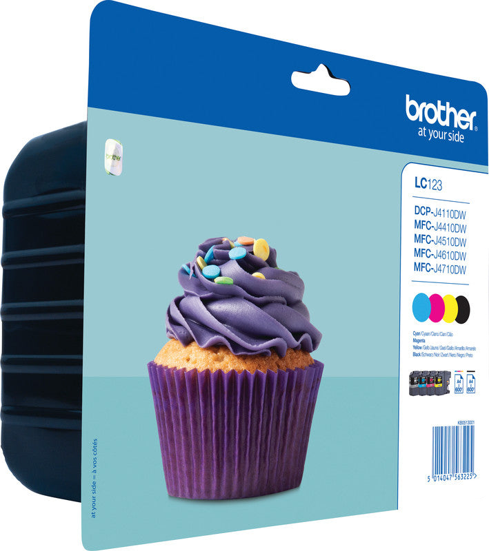 Brother Tintenpatronen-Multipack CMYK, 4er-Pack – für Inkjetdrucker und Multifunktionsgeräte