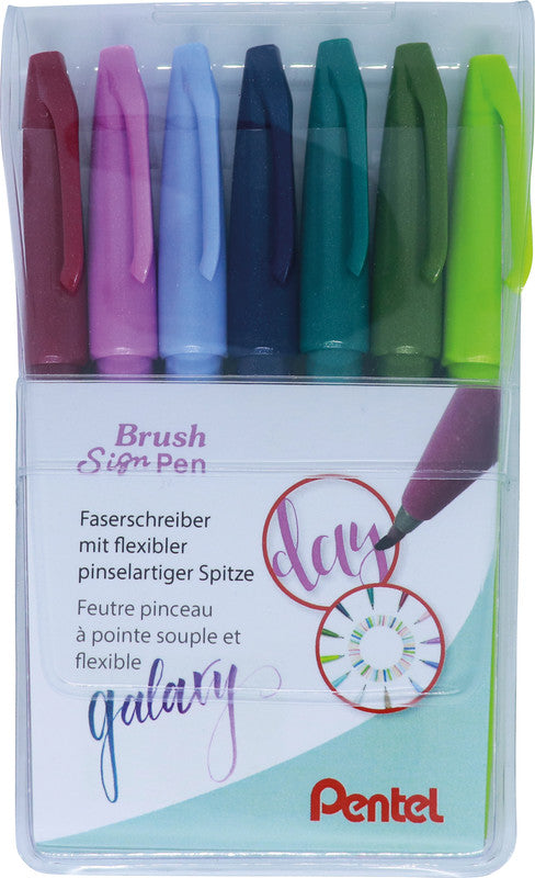 Pentel Filzstifte Galaxy, 7 Farben