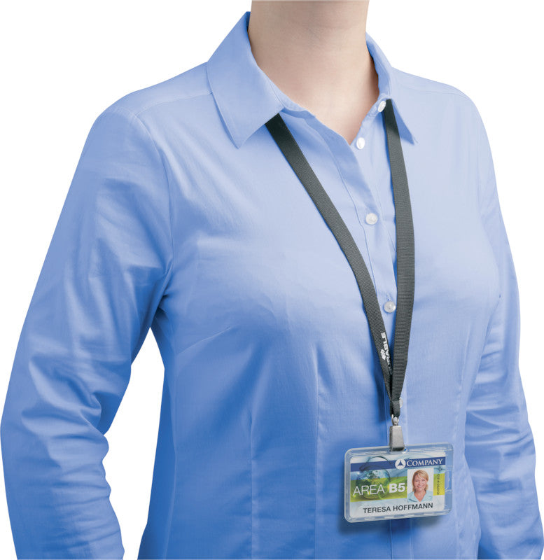 Durable Ausweishalter – für Betriebsausweise – 85 × 54 mm, Kunststoff, transparent – 10 Stück