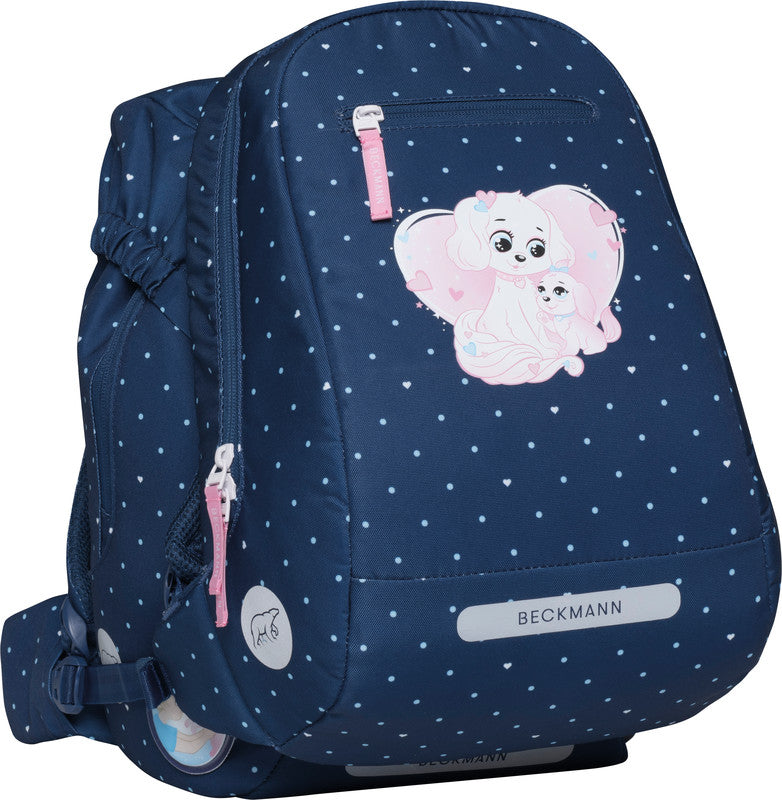 Beckmann Classic Schulrucksack – 6-teilig – Pet Friends Blue