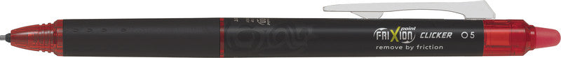 Pilot FriXion Point Clicker – Tintenroller, radierbar, 0,25 mm, Rot, für Linkshänder