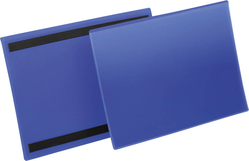 Durable Magnetclip – 297 × 210 mm, blau, wiederablösbar, für A4 quer