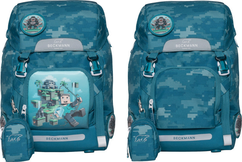 Beckmann Schulrucksack Classic 1st – Jungle Game – eco:plus – 24,0×37,0×25,0 cm