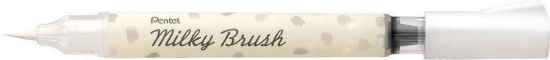Pentel Milky Brush XGFH-PWX – Pinselstift – Pinselspitze, Nylon, Weiss, 1 Stück