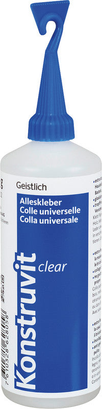 Konstruvit Alleskleber – permanent, transparent, 90 g, für Papier, Karton, Holz