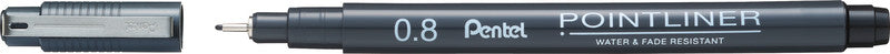 Pentel Fineliner 0,8 mm – schwarz – wasserfest