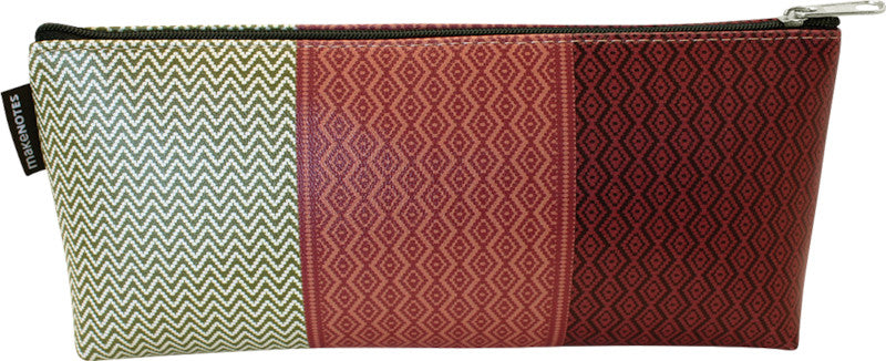 Makenotes Blanket dreieckiges Schlamperetui, leer – Kunstleder – 21 × 9 × 7 cm