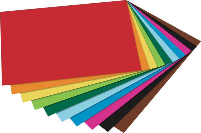 Folia Zeichenpapier A3, 130 g/m², 10 Blatt, mehrfarbig, strukturiert, geleimt, säurefrei, PEFC