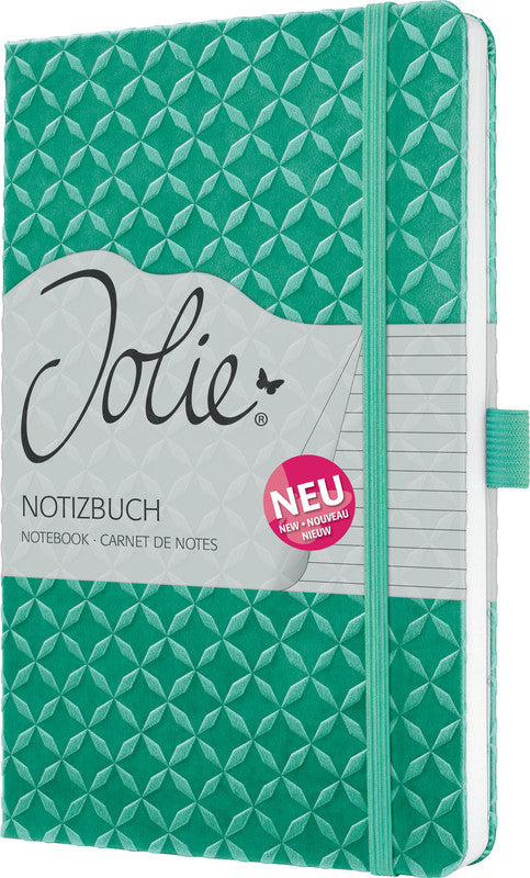 Sigel Notizbuch A5, liniert, Fadenheftung, Karton, 174 Seiten, perforiert, 80 g/m² – mintgrün