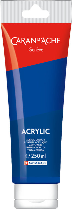 Caran d-Ache Caran d'Ache – Acrylfarbe – Dunkelultramarinblau, 250 ml