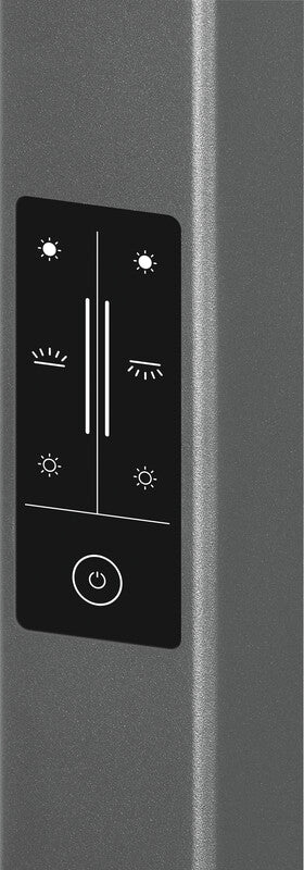 Hansa Saphir Plus Stehleuchte – 4000 K Neutralweiss, dimmbar, mit Bewegungs- & Tageslichtsensor, Anthrazit