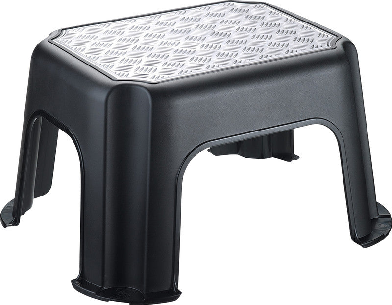 Rotho Klapphocker – 43,1 × 35,8 × 23,8 cm, 150 kg, schwarz
