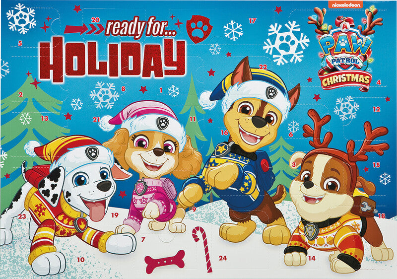 Adventskalender – Paw Patrol – 42 × 30 cm – 24 Überraschungen – ab 3 Jahren