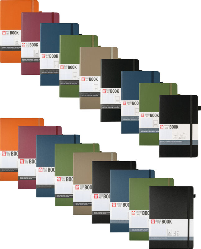 Sakura Notizbuch, A4, liniert, Leimbindung, Karton, 160 Seiten, 140 g/m² – Kiefernadel