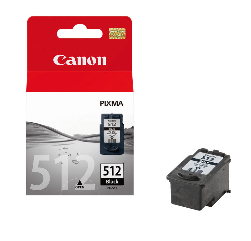 Canon Tintenpatrone PG-512BK, Schwarz, 401 Seiten – für Inkjetdrucker/Multifunktionsgeräte