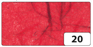 Folia Faserseide – 470 × 640 mm – 25 g/m² – rot – 10 Blatt