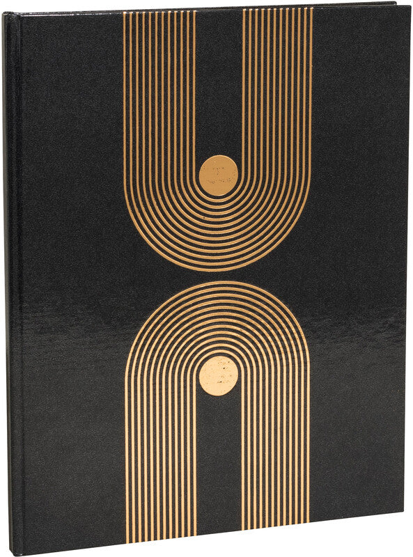 Exacompta Graphik Gästebuch – 270 × 220 mm – 100 Seiten – gebunden, Kartoneinband, schwarz