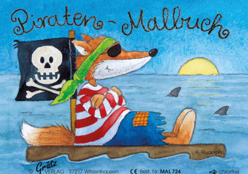 Grätz verlag Malbuch, Karton, 7,4 × 10,5 cm, mehrfarbig