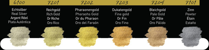Finetec Perlglanzfarben – Deckfarbkasten – 6 Farben, sortiert