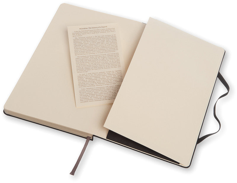 Moleskine Notizbuch, 130 × 210 mm, punktkariert, Leimbindung, Hardcover, 240 Seiten, 70 g/m² – schwarz