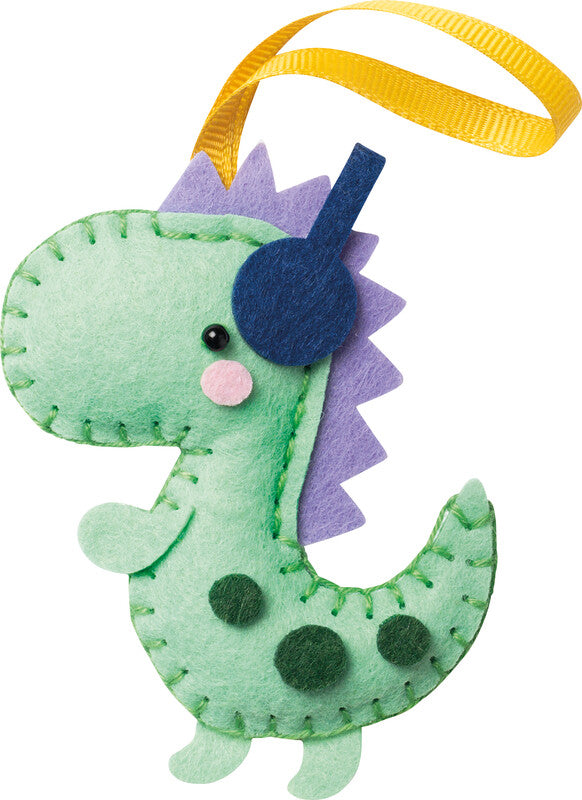 Folia Bastelset Sticken Dinosaurier – ab 8 Jahren – 142 × 92 × 19 mm
