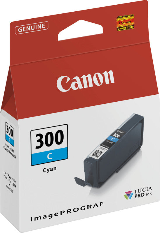 Canon Tintenpatrone PFI-300 C, cyan, 14,4 ml – für imagePROGRAF iPF