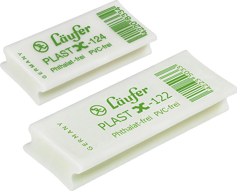 Laufer Radierer – für Bleistifte und Farbstifte – 46 × 9 × 20 mm – Kautschuk – weiss