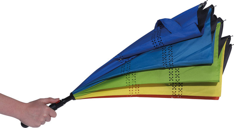 Automatischer Regenschirm Arc – Automatik, Ø 112 cm, L 79,5 cm – schwarz – Umkehrschirm