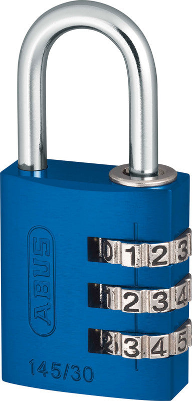 ABUS Zahlenschloss – 32 × 16 × 65 mm, Blau
