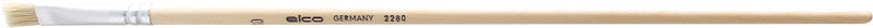 Elco pinsel ELCO Ölmalpinsel – braun, Holz, Breite 10 mm, Länge 300 mm, Aluminiumzwinge, flach, für Ölfarben