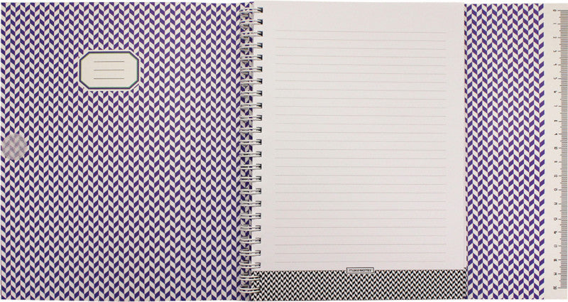 Makenotes Notizbuch A5, liniert, Spiralbindung, Karton, 160 Seiten, 100 g/m² – mehrfarbig