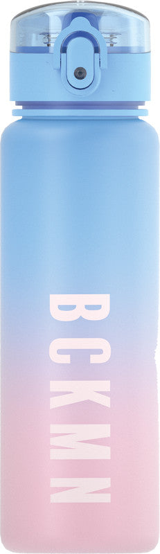 Beckmann Trinkflasche – 6,5 dl – Kunststoff, Druckverschluss, auslaufsicher – Pink Gradient