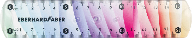 Eberhard Faber Wandtafel-Lineal 15 cm – Kunststoff, mehrfarbig, flexibel
