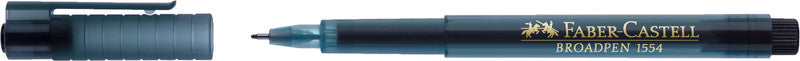 Faber-Castell Broadpen 1554 Fineliner 0,8 mm – schwarz – dokumentenecht