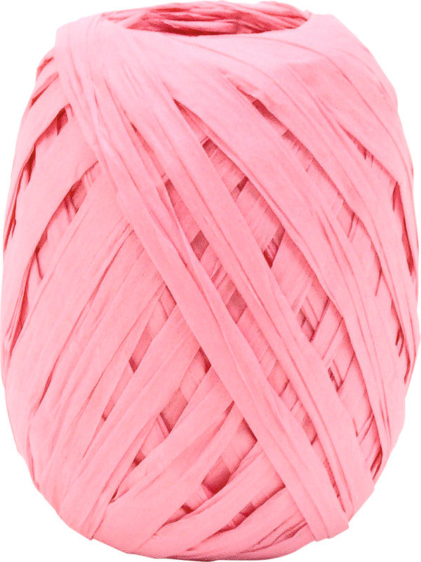 Goldina Bast (Raffia) – rosa – 7 mm × 30 m