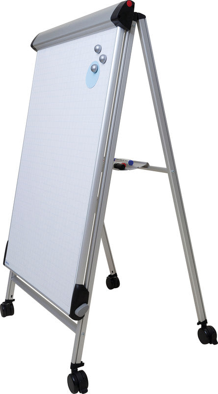 MAUL Flipchart-Block – 69 × 96 cm, weiss, Metall, Recycling