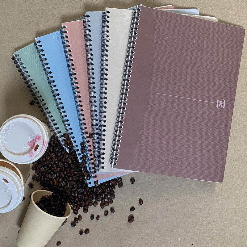 Elba Collegeblock, A4, kariert, Spiralbindung, 90 Blatt, 90 g/m² – rosa, für SCRIBZEE App