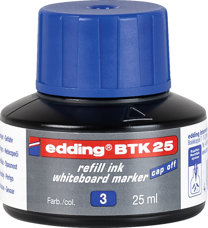 Edding Board Marker Tusche BTK 25 für Edding 250, 28, 29 + 3 weitere – blau