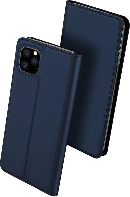 Dux Ducis Booklet-Hülle – für Apple iPhone 11 – dunkelblau – Kunstleder – mit Kartenfach, Magnetverschluss