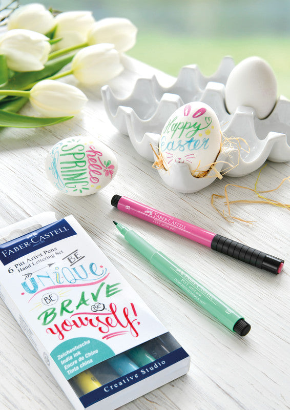 Faber-Castell Tuschestifte, wasserfest, 6 Farben