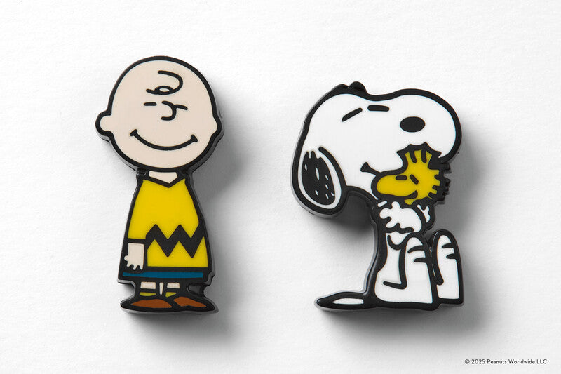 Moleskine Pins PEANUTS – 6 × 15 mm – Zinklegierung, 2 Stück