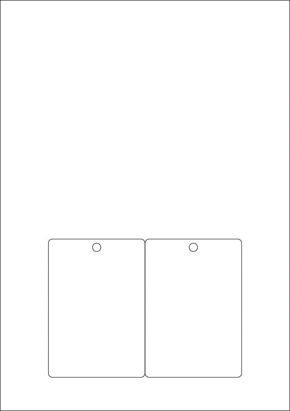 Dataform Formular – Badgekarte, 100 Blatt, A4, hochweiss, 120 g/m²
