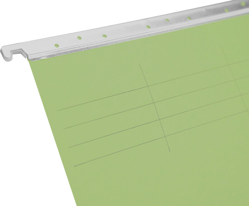 Biella Hängeordner für A4 – Karton, Hellgrün, 320 × 250 mm, mit Vordruck