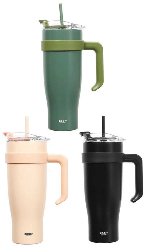 Noname Thermobecher XXL – 1,2 l – Edelstahl, isoliert, Schraubverschluss, auslaufsicher – Miami