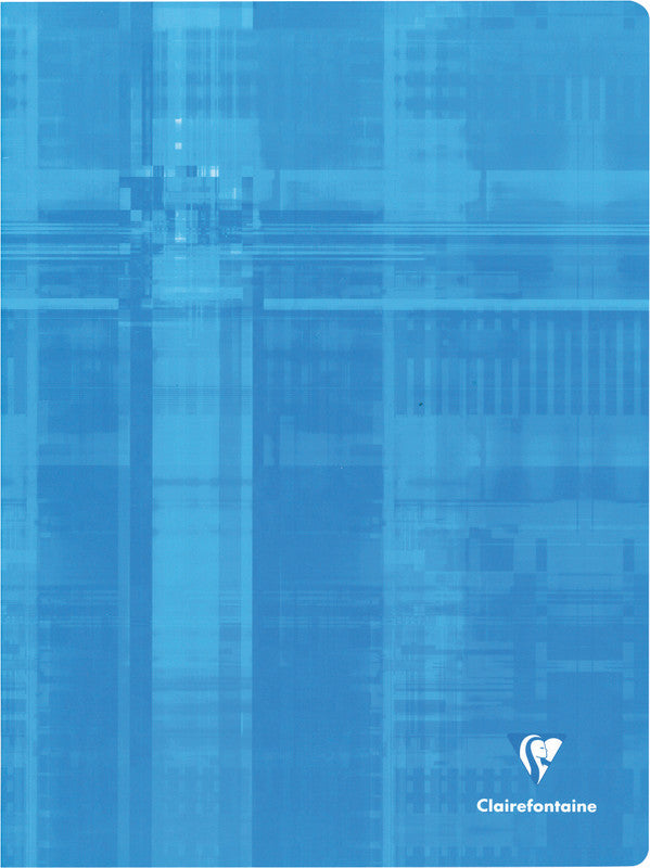 Clairefontaine Notizheft, A4+, kariert, Klammerheftung, Karton, 144 Seiten, 90 g/m² – weiss
