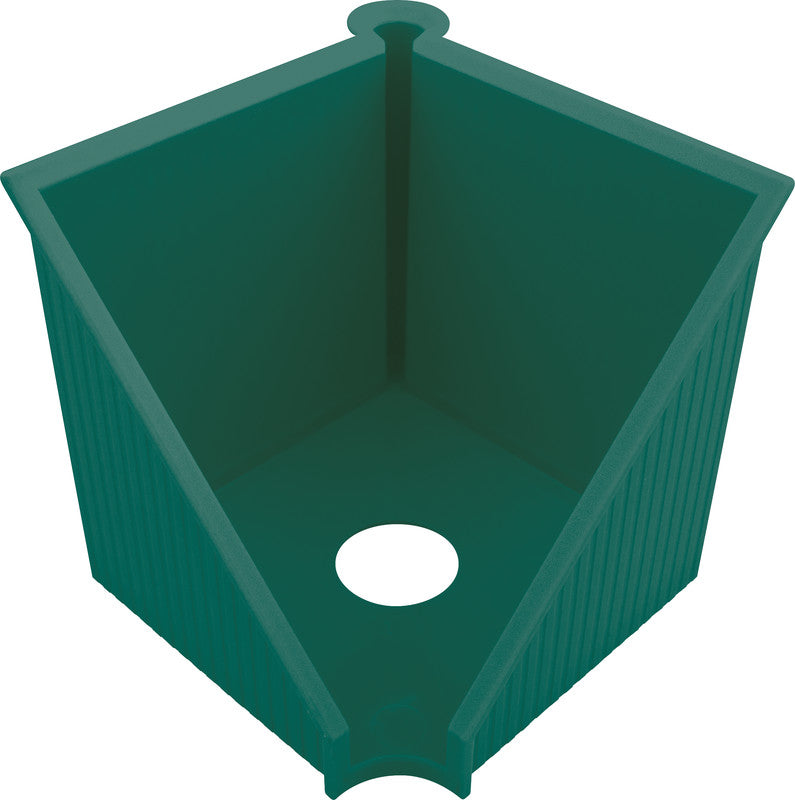 Helit Zettelbox – Kunststoff, Grün, 127 × 117 mm