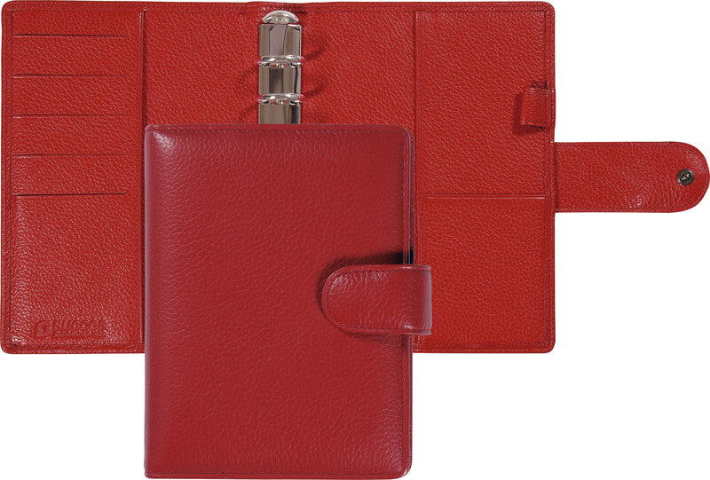 Succes Senior Classic Cadiz Ringbuch Agenda – 6-Ring-Mechanik, 14,5 × 17,8 cm, rot