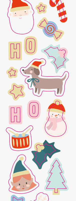 Folia Stickerrolle – Winter – 10,5 cm × 4,00 m – sortiert – 464 Stk.